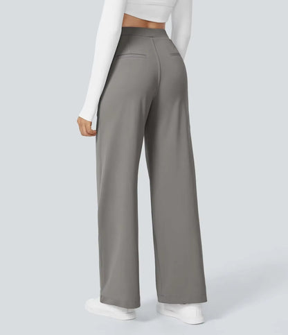 Plus Size Casual Trousers with Pockets
